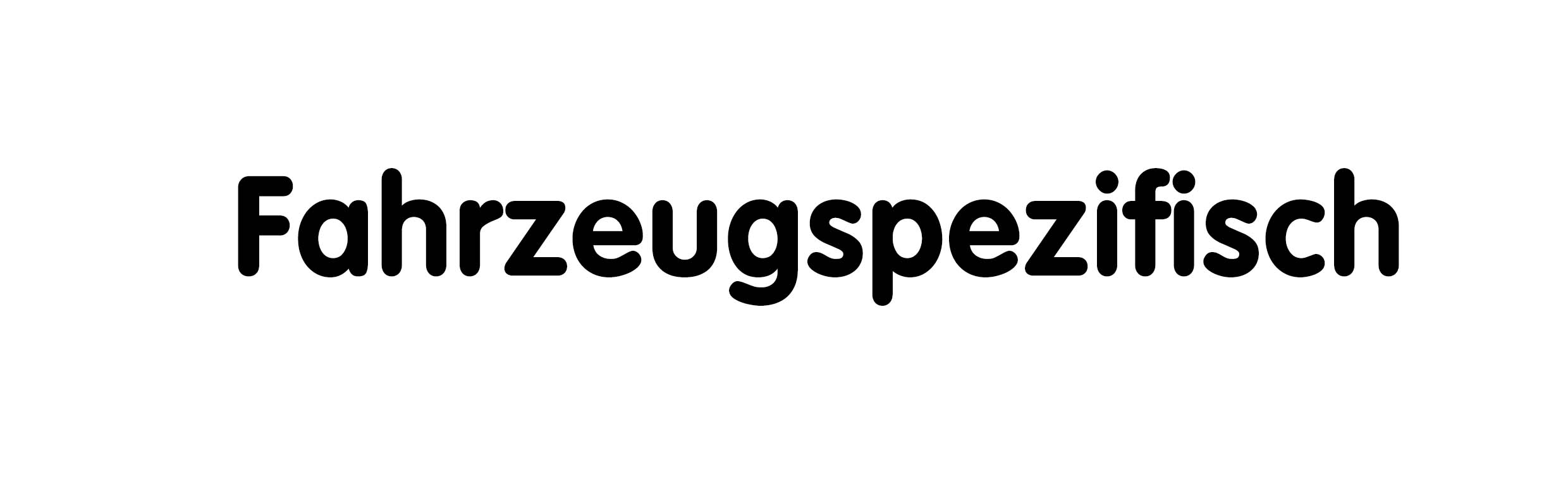 Fahrzeugspezifisch
